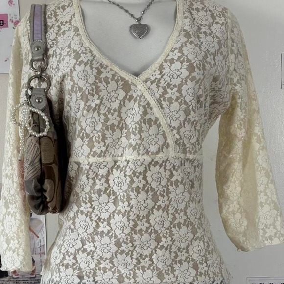 y2k babydoll lace blouse - Picture 6 of 8